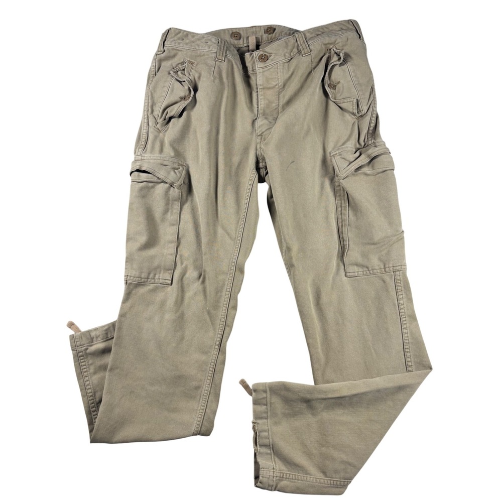 VTG Polo Ralph Lauren Surplus Utility Chino Cargo Pants Tan Mens 36x32 Military